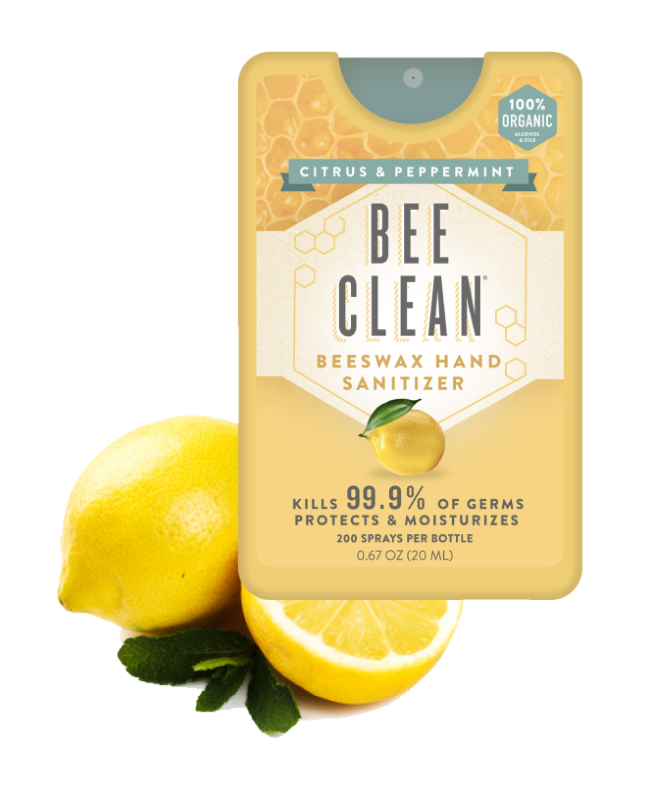 Bee Clean Beeswax All Natural Hand Sanitizer Bee Clean Citrus and Peppermint